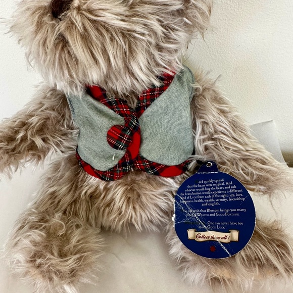 VINTAGE Blossom by Brass Button Bears With Hang Tag - All Original - Picture 3 of 5